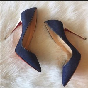New So Kate Denim Christian Louboutin 120mm